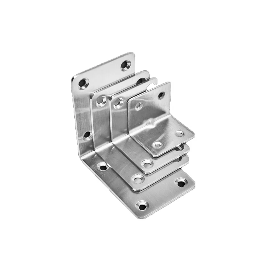 Stainless Steel Corner Code 90 Degree Right Angle Plus Fixed Angle Iron L-shaped Triangle Bracket Furniture Connector