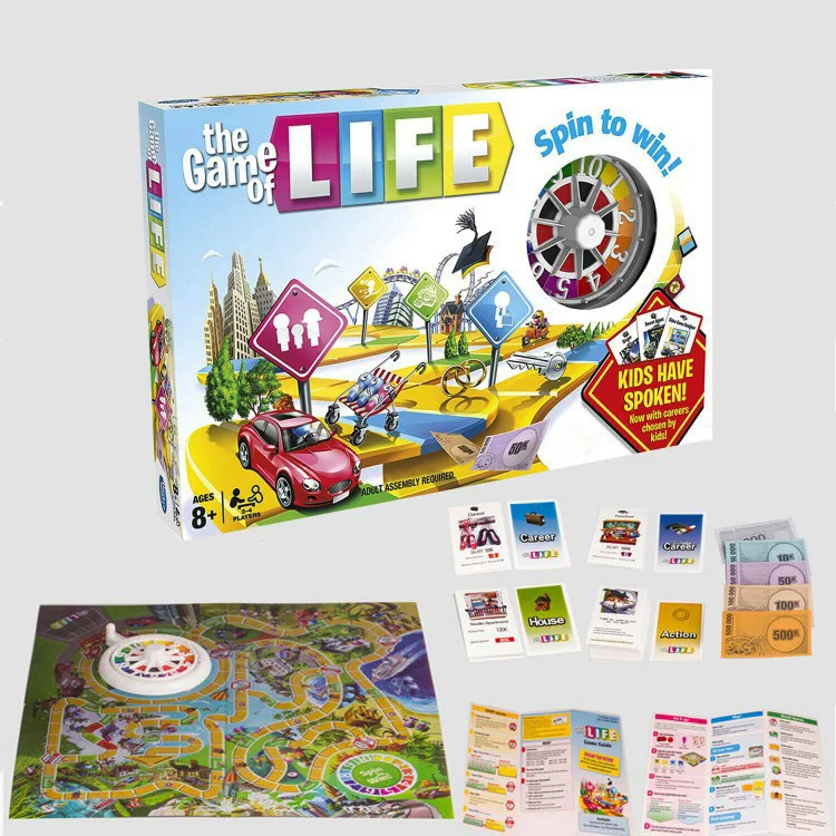 Family fun  adventure game custom colourful family  board game set for children board games for families life