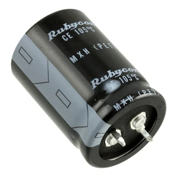 Rubycon brand MXH Series 180uF 450V Electrolytic Capacitor 450MXH180MEFCSN22X40