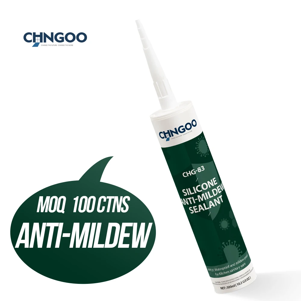 CHNGOO Prevalent Market High Quality Dry Time Fast Factory Low Price White Clear Black Silicone Sealant
