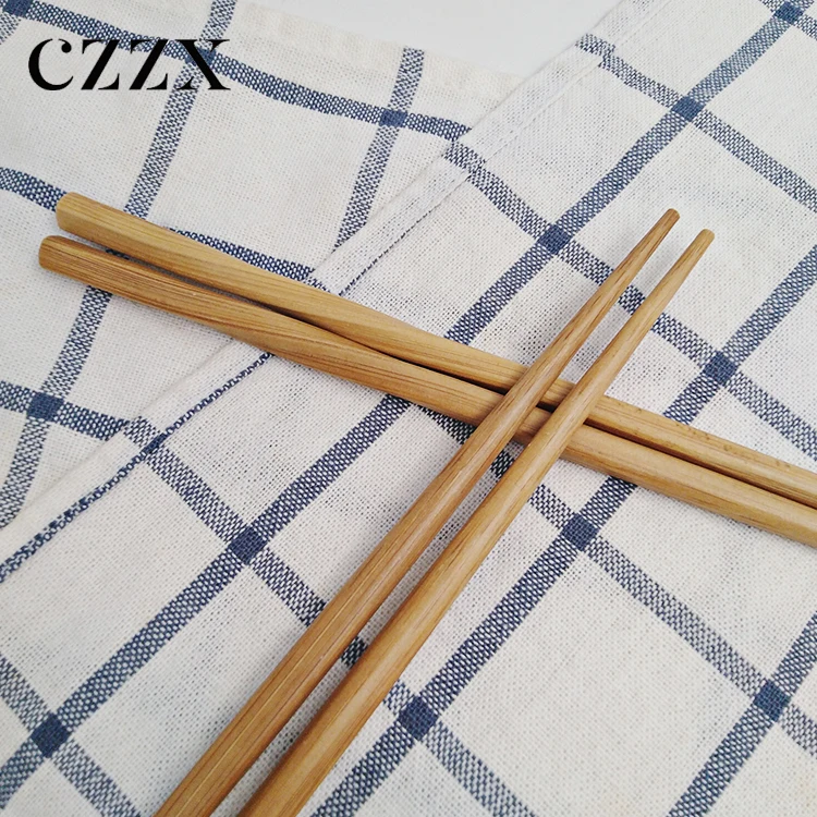 China manufacturer stocked eco-friendly reusable twist shape bamboo chopsticks for cooking and eating
