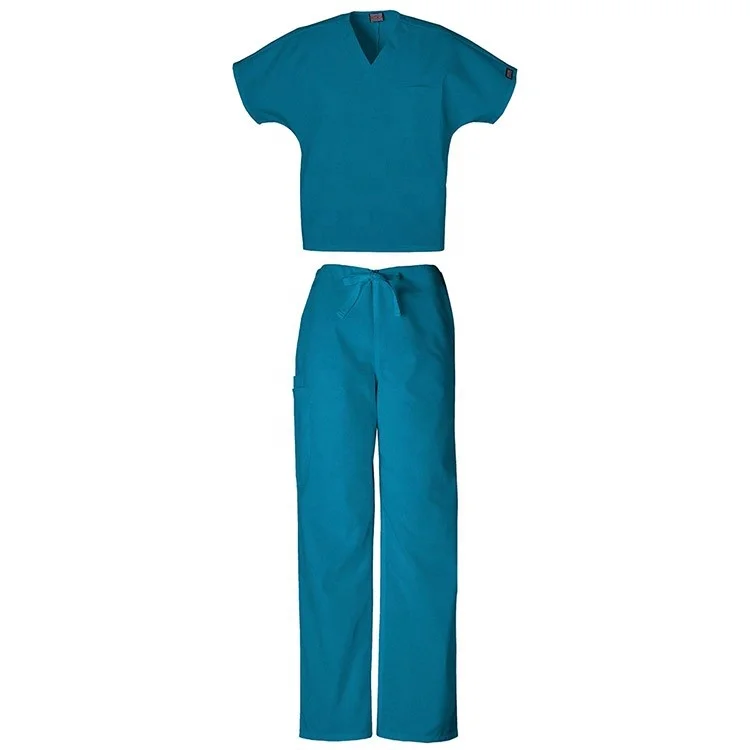 
Summer Women hospital medical scrub clothes set,dental clinic and beauty salon nurse uniform slim fit-in Lab 
