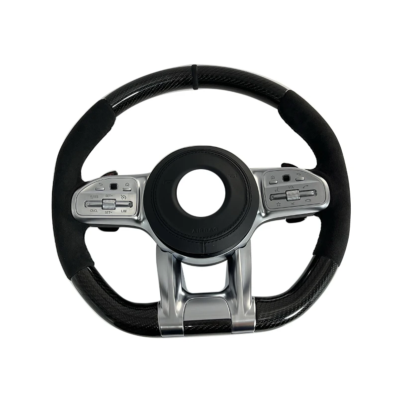 Руль из углеродного волокна для Mercedes Benz W124 W221 W166 C300 E Class C350 CLAS550 W203 W210