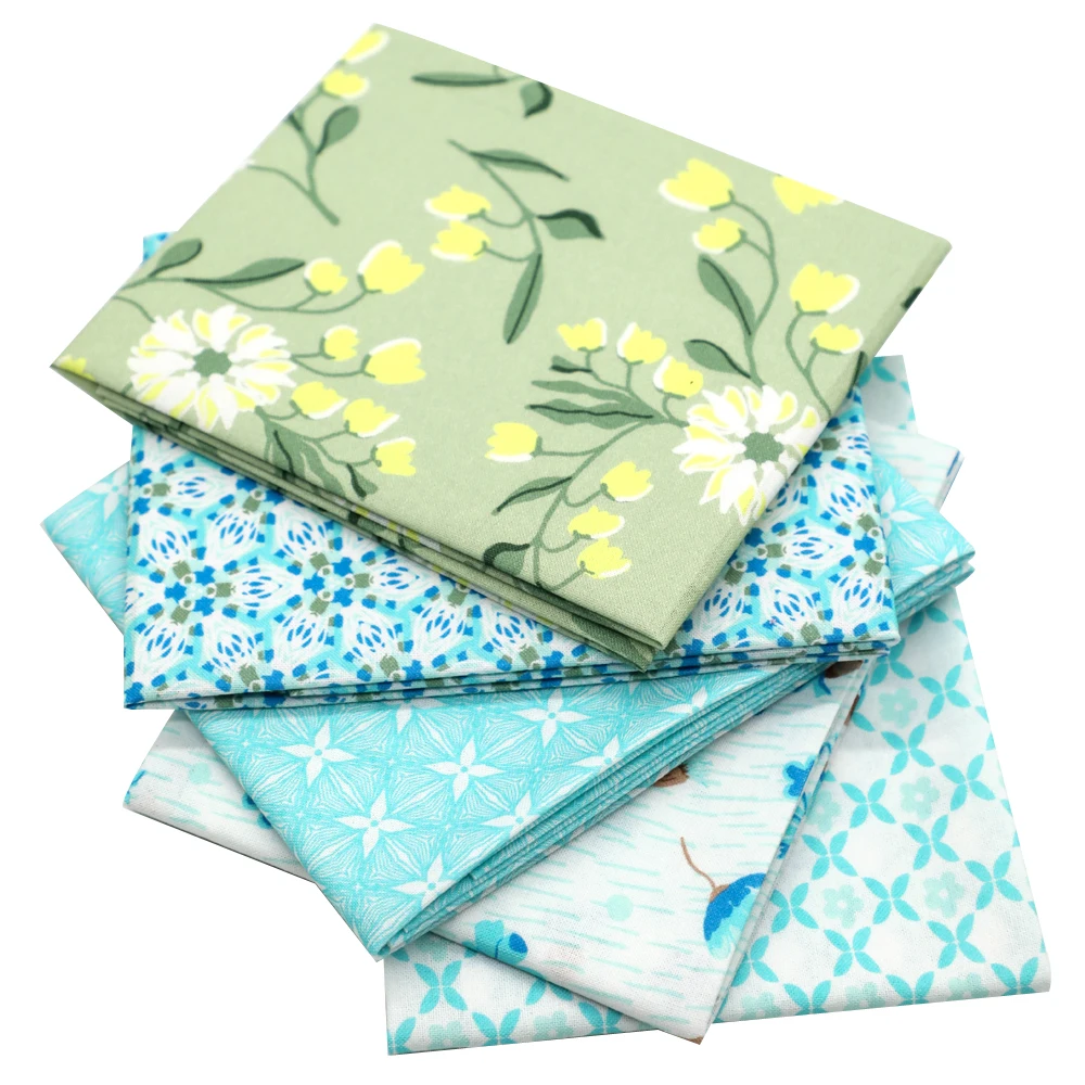 5pcs 18'x21' Floral Lowest Price Wholesale Fat Quarters Fabric Bundles Quality Patchwork Quilting Fabric