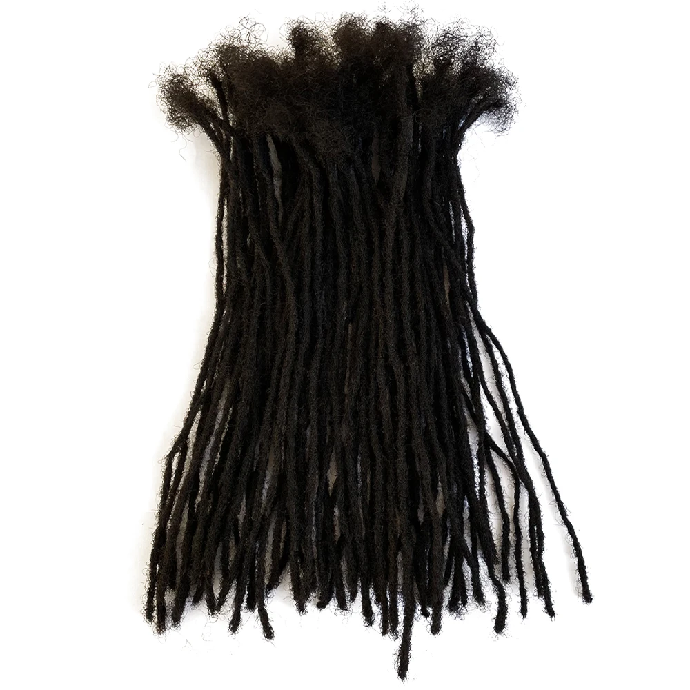 Real Human Beautiful Human Hair Dreadlock Extension Micro Locs 0.1cm , goddess locs Easy to Install Micro Locs 0.1cm