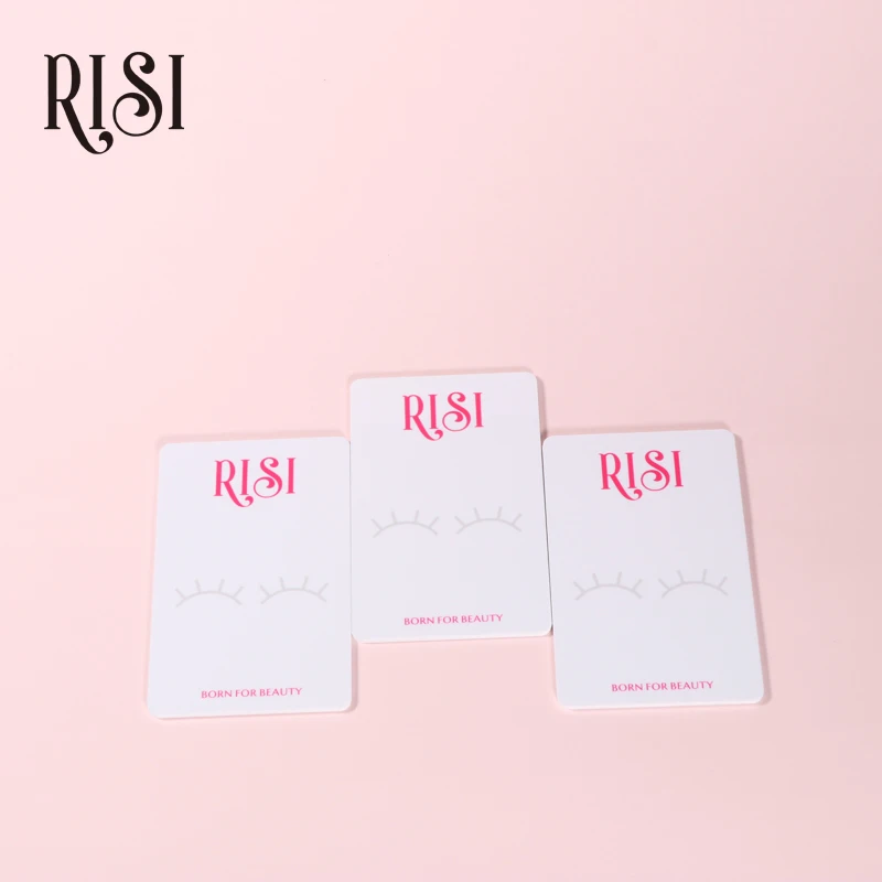 RISI wholesale New Acrylic Eyelash Pallet Single Custom Acrylic Eyelash Extension Lash Tools Tile Strip Plate Eyelash Holder