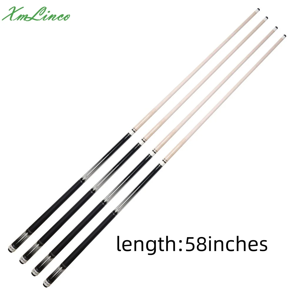 Xmlinco Billiard Pool Cue High Technolog Linen Warp y Professional 12.5mm Tip Size 58 Inches Hard Maple Shaft
