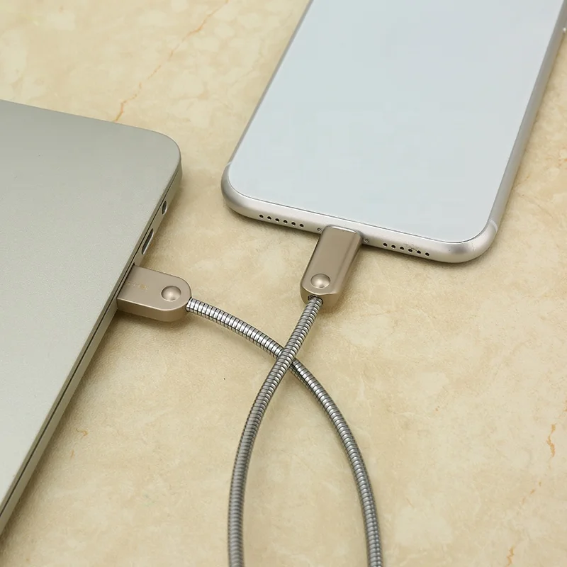  Высококачественный Плетеный Usb-кабель из цинкового сплава для зарядки и передачи