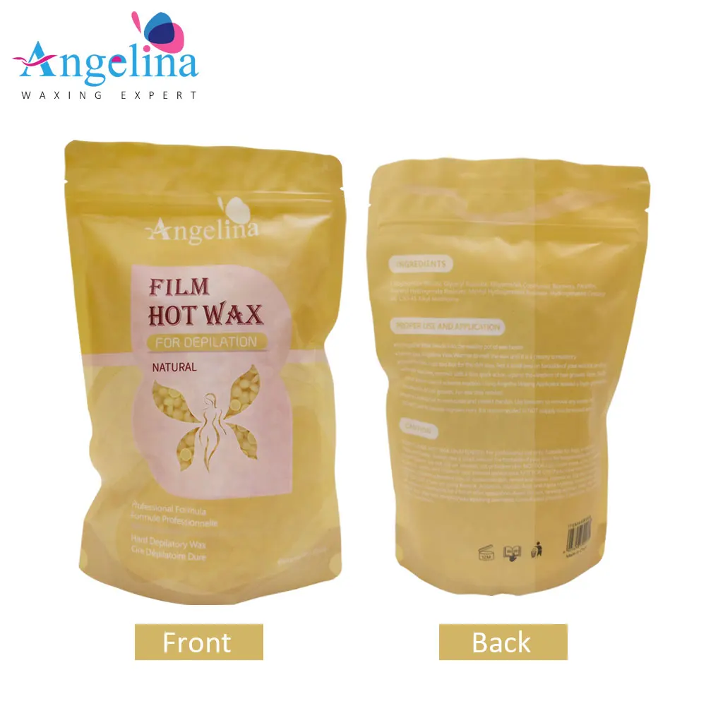 Factory Price OEM 500g Natural Soft Depilatory Hard Hair Removal Wax Beads For Legs & Full Body Bikini Face And Professional Use