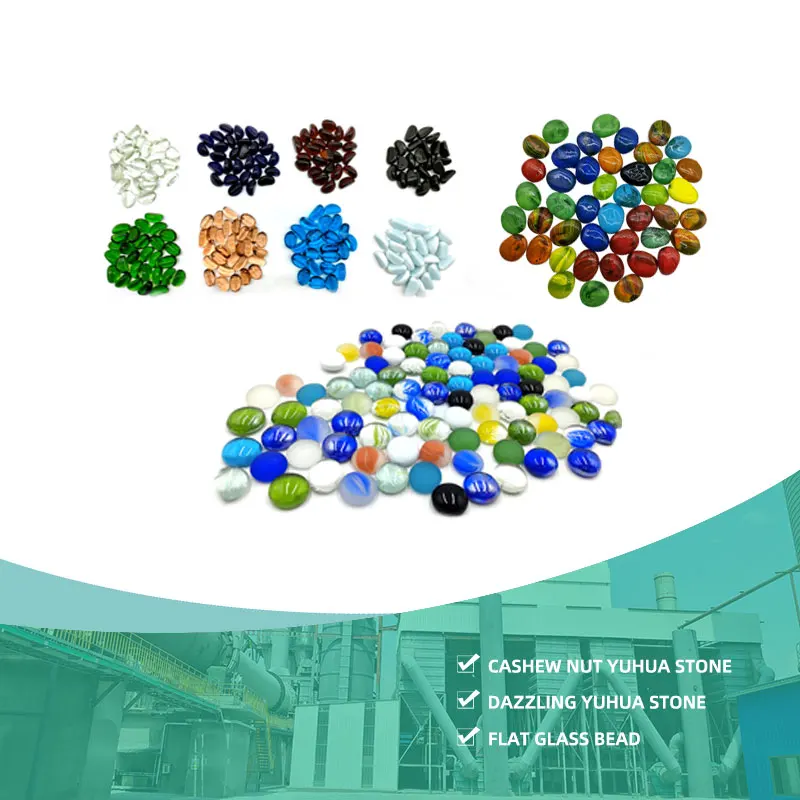 Quality glass stones for jewelry cashew glass stone decor glass stones manufacturer