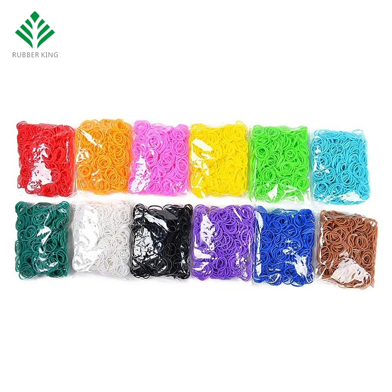 mini interesting Color Elastic Children Girl knit Natural High MOQ Custom hair handwork Factory Wholesale rubber band