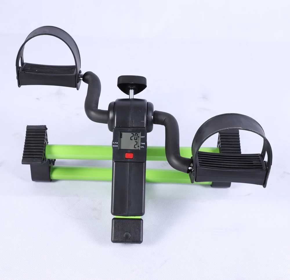 Portable Foot Exercise Cycle for Sitting with LCD Display Mini Stationary Peddler for rehabilitation Physical Therapy Workout