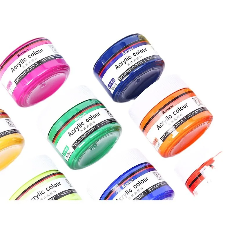 Reynolds Acrylic Pigment 100ml Wall Painting Hand Painted Diy Silver Gold Textile Waterproof