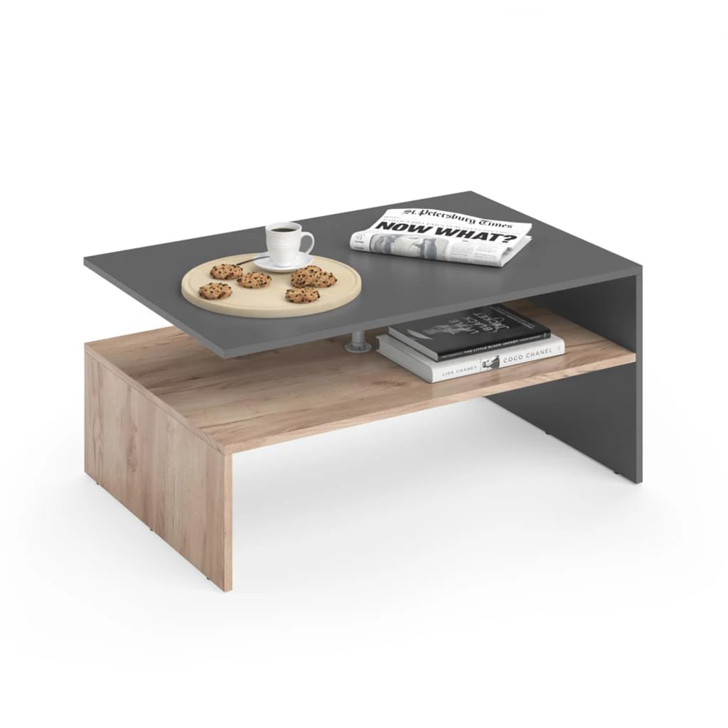 Living room furniture modern custom light luxury wood coffee table double storage cabinet household furniture tea table