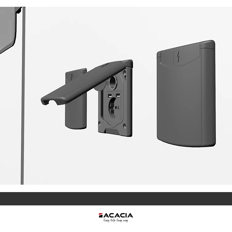 Europe Standard 16A External Power Outlet RV Exterior Accessories with Car Cigarette Lighter Camper Accessories