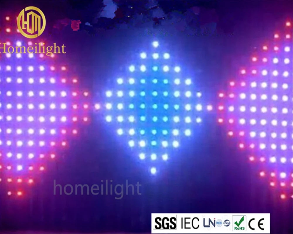  Светодиодная видеозанавеска P10cm 3*4M RGB vison