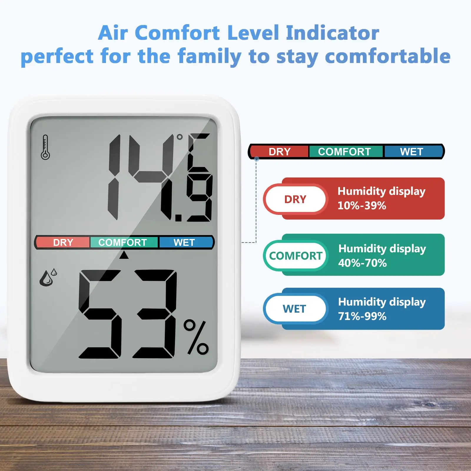 Simple Home Electronic Digital Hygrometer Home Temperature And Humidity Indoor Hygrometer Thermometer