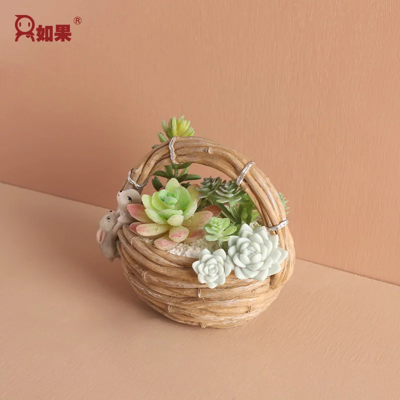 Корзина для цветов и виноградной лозы