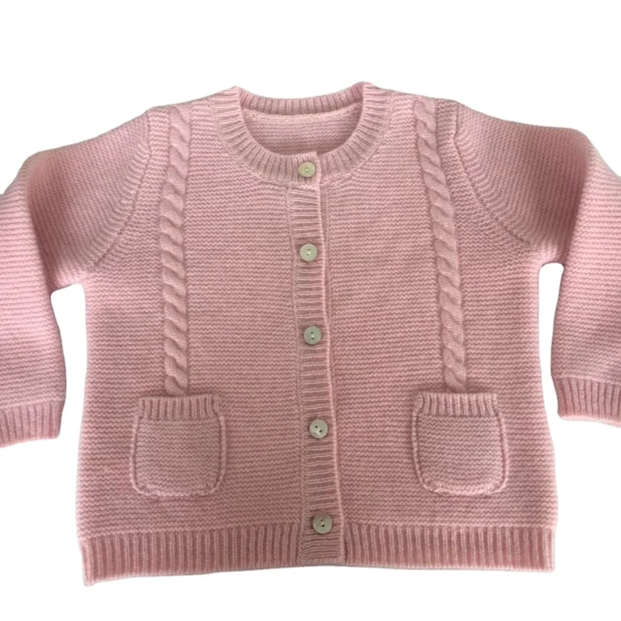 Wholesale 100% pure cashmere kids cardigans sweater