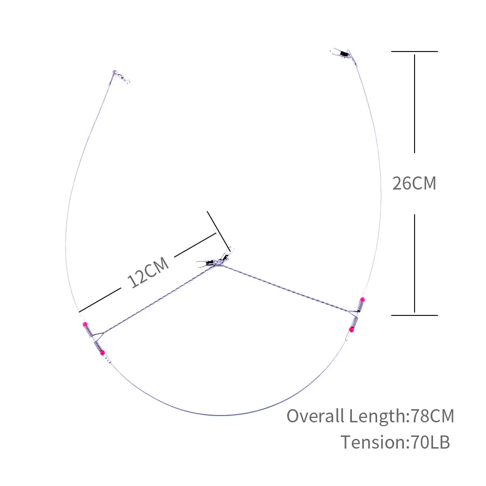 18-68 cm metal lure bait wobblers fishing tackle Wire balance fishing tackle Accessories Swivel peche en mer