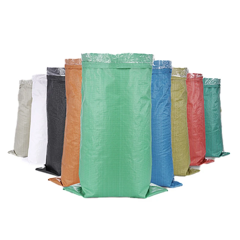 Factory Wholesale Moisture-Proof 50kg PP Woven Bags for Rice Harvesting Machine Security Used Sacks