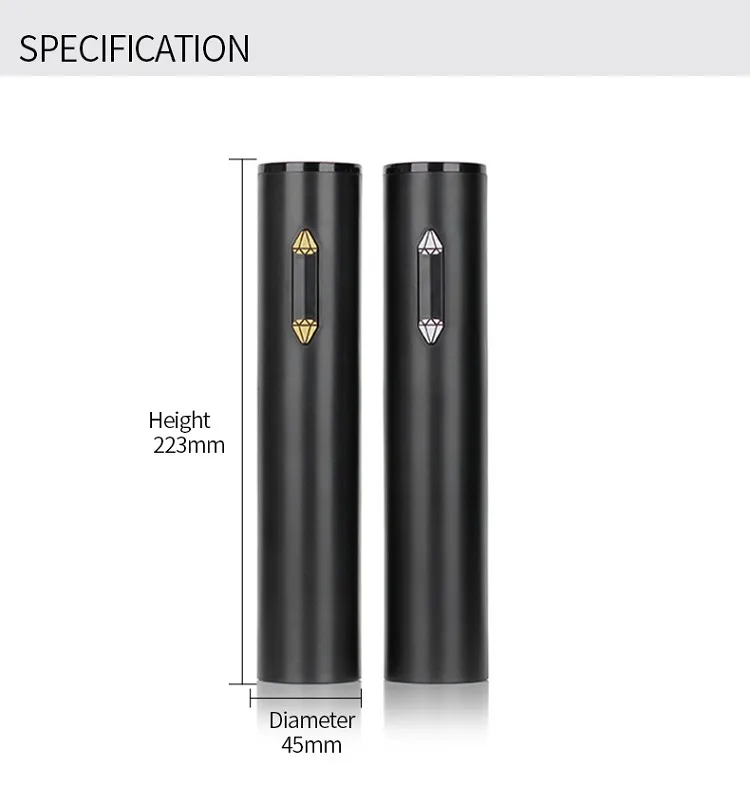 Best Selling Battery-Powered One-Touch Electric Wine Opener Bottle Opener Supports Customization