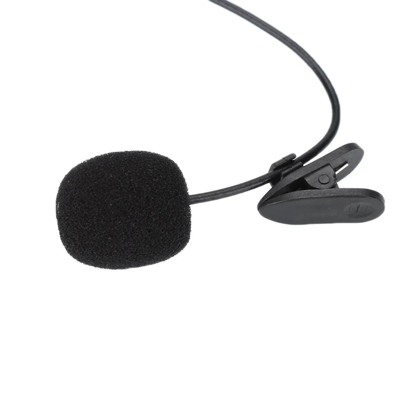 MINI Microphone Professional 3.5mm Jack Clip-on Lapel Recording Mini Mobile Phone Mic for PC Laptop Portable Clear Lound Speaker