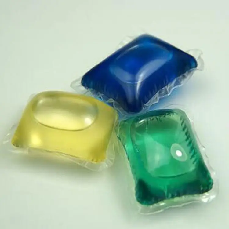Wholesale OEM 15g (3in1) Multi-function liquid laundry detergent pods laundry washing capsules with Fabric softener
