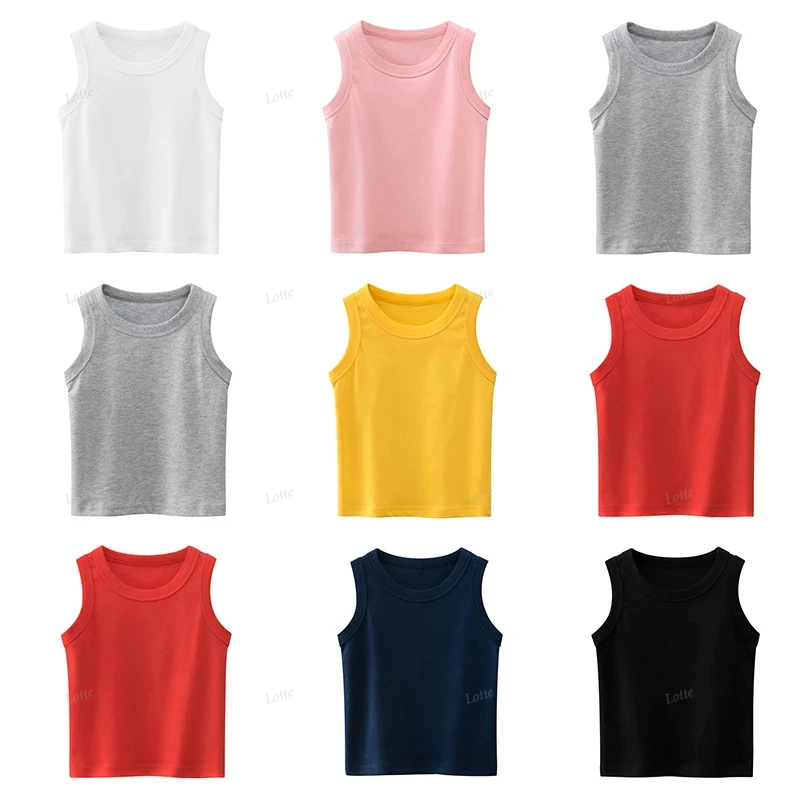 New Arrival Summer Tank Top For Boys Children Undershirt Cotton Kids Underwear Teenager Baby Singlets Clothing