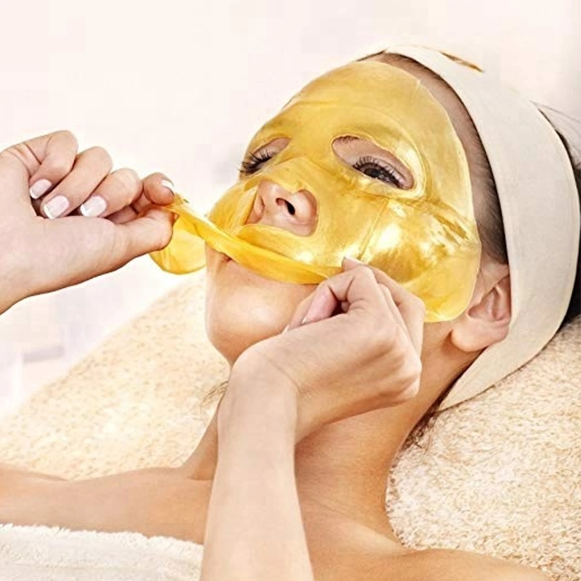 Private Label Crystal 24k Gold  Facial Mask  Anti Aging Anti Wrinkle For Fcae Care