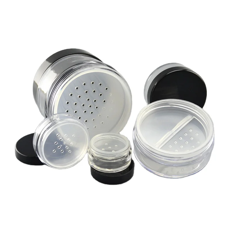 3g 5g 10g 20g 30g empty powder jar container cosmetic loose powder jar with sifter glitter pigment eyeshadow loose powder