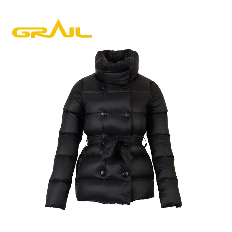 Hot selling italian soft sample traditional waist clothes women down puffer jacket