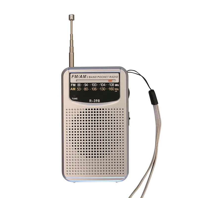 R-398 manufacture  hot selling pocket home mini radio with FM AM sound complete two band receiver