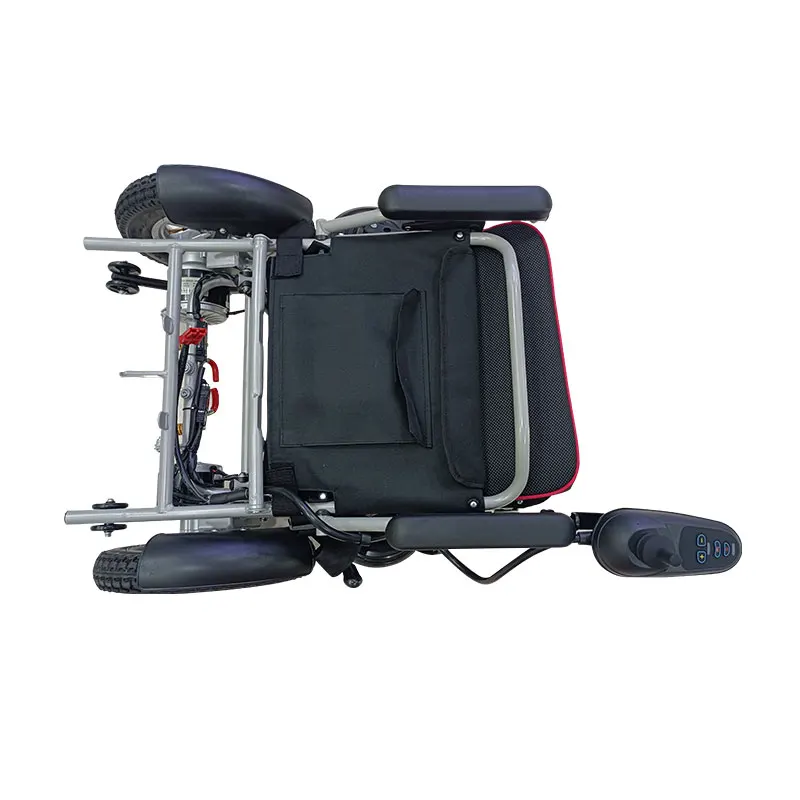 New Foldable Electric Wheelchair Carbon Steel Lightweight Power Wheel Chair With Lithium Battery