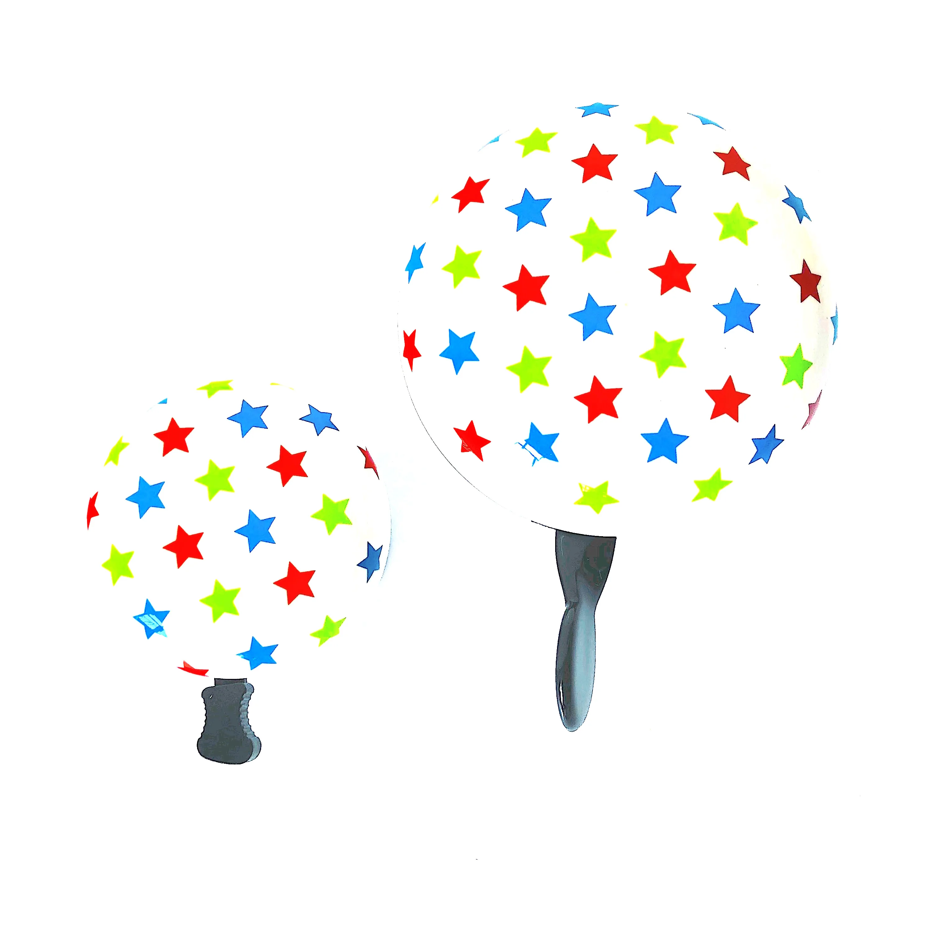 The most popular promotional bicycle decoration bike accessories colorful star pattern road bike bell