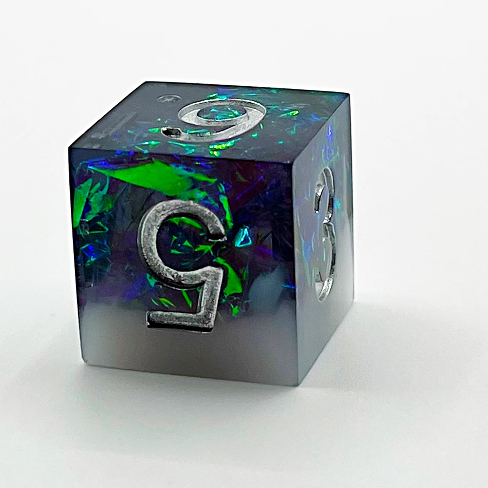 dice DND  Sets 5 7PCS Dungeons and Dragons Dice with Free Pouch D D Pole Playing Games Bag liquid core  shape dice