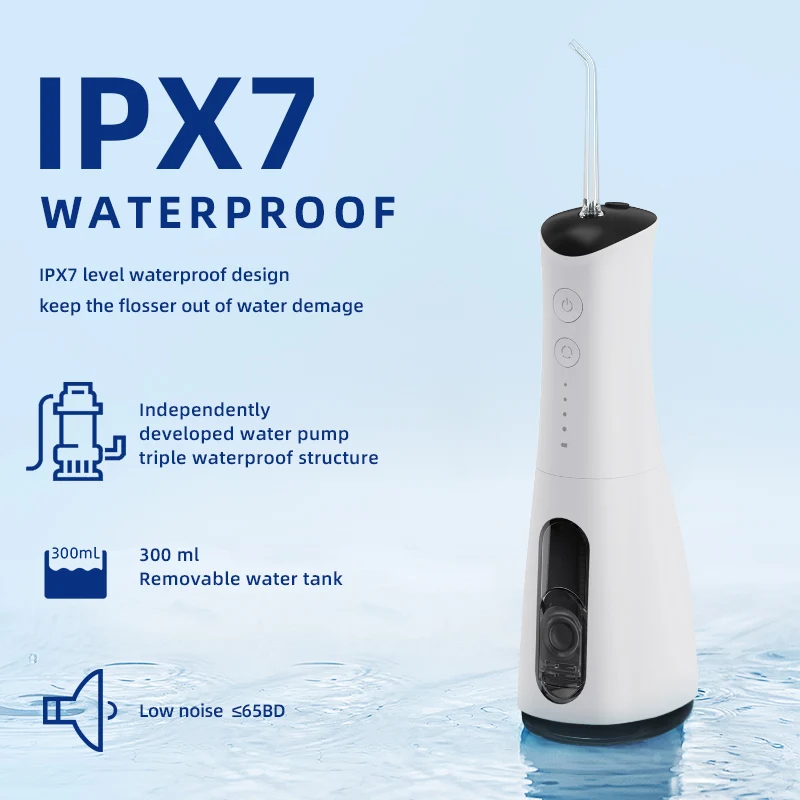 In stock Rechargeable IPX7 Waterproof Dental Punch Device Portable Generic Teeth Cleaning WaterPick Oral Irrigator Water Flosser