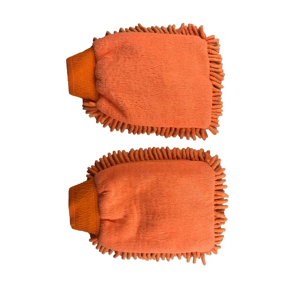 Reusable car washing mitt care detailing mitts car house waxing glove washing microfiber cleaning mitt