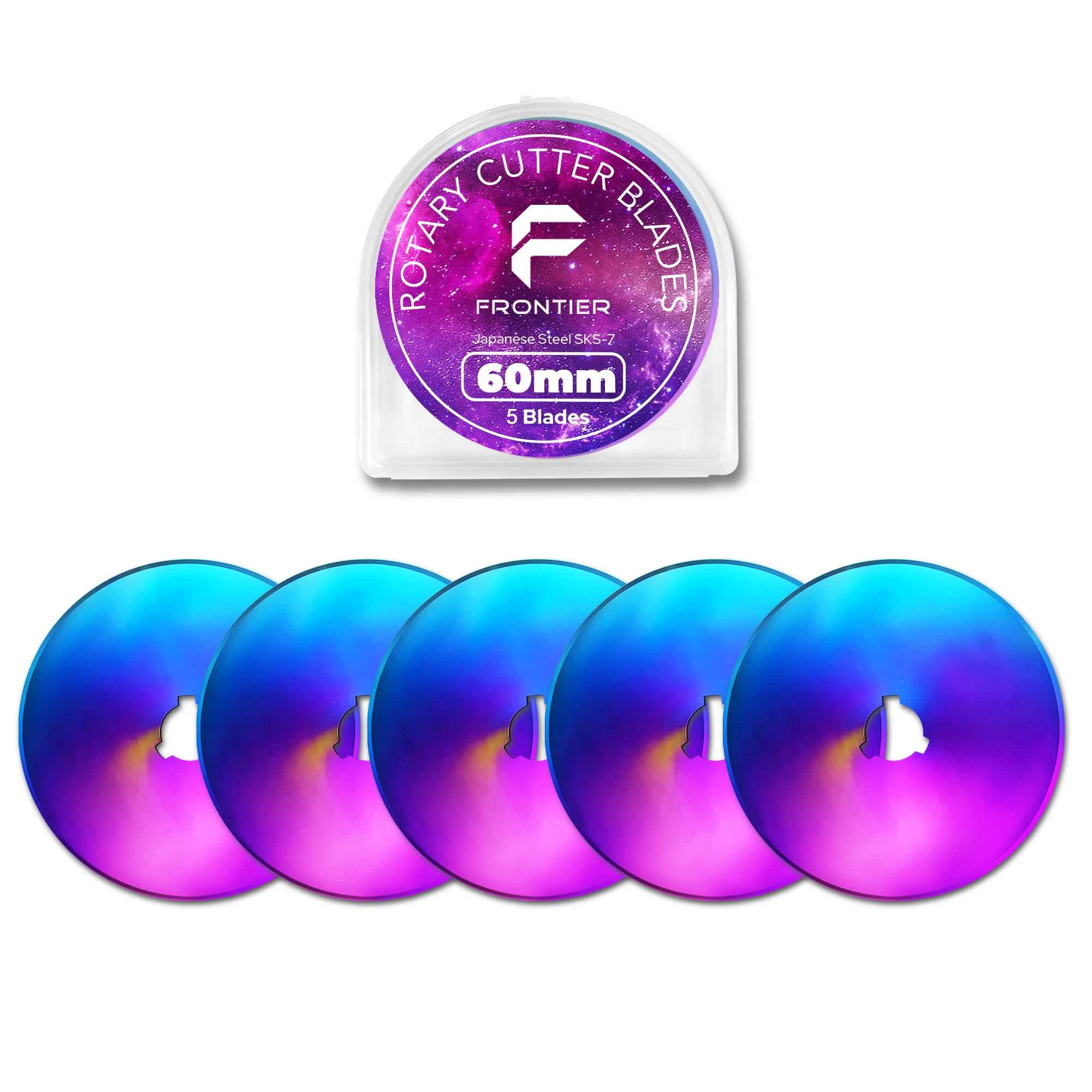 Rainbow Coating Rotary Cutting Blade Steel SKS-7 Circular 28mm/45mm/60mm Rotary Cutter Blade