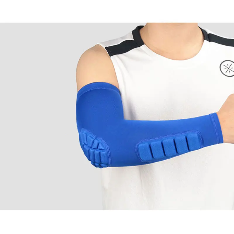 Wholesale Arm Sleeves Elastic Compression Elbow Pads Arm Protector Sleeve Joint Guard Elbow Pads Gym Sports Safety Arm Sleeve
