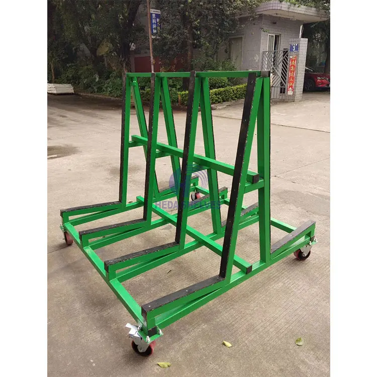 Hot Selling A Trolley Stone Sheet Storage Rack A Frame Glass Rack For Glass Transfer And Delivery Granite Slab Racks