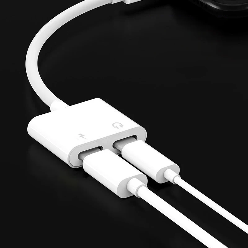 Адаптер для наушников 2 в 1 iphone 11 pro X адаптер зарядки разъем 3 5 мм аудиоразъем 7