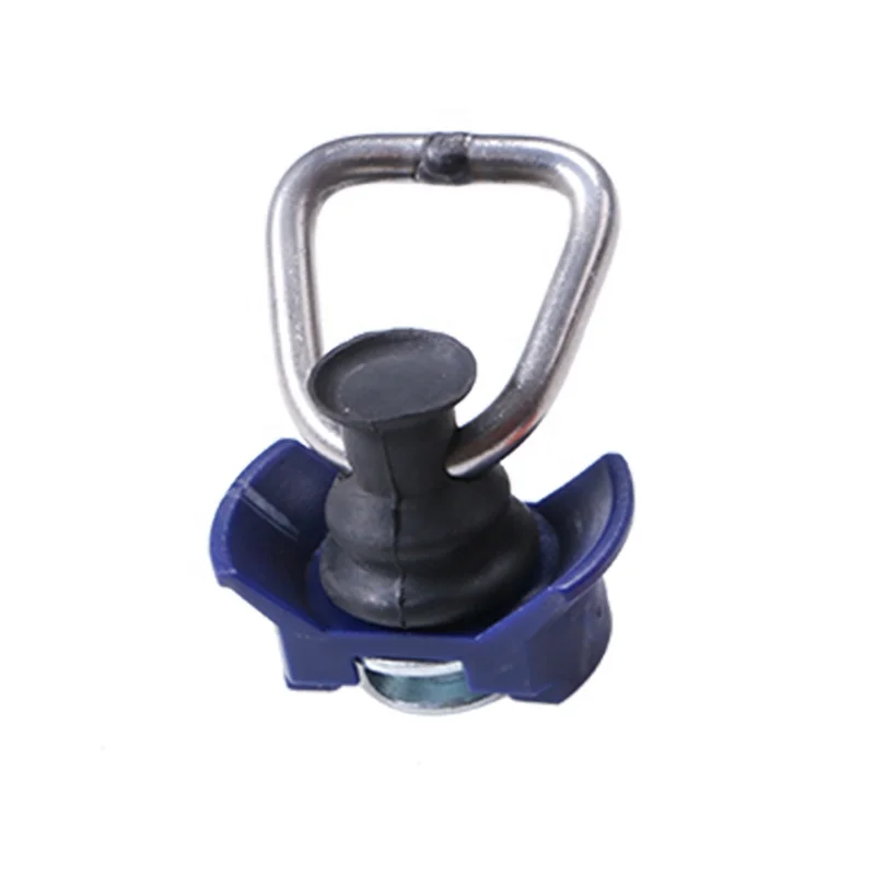 L-Track Fittings Plastic Color Single Stud Fittings with D Ring Airline Cargo Fixing Hooks