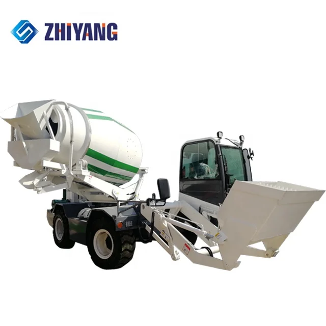 China 5.5 Cubic Meters Small Fuel Concrete Mixer Truck Self Loading Cement Mixer
