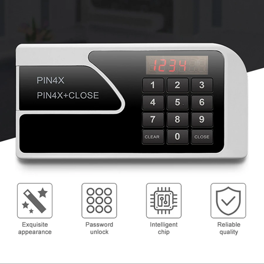 Electronic Digital Lock Keypad Security Hotel Room Password Smart Locker Safe Box Lock with Intelligent Chip