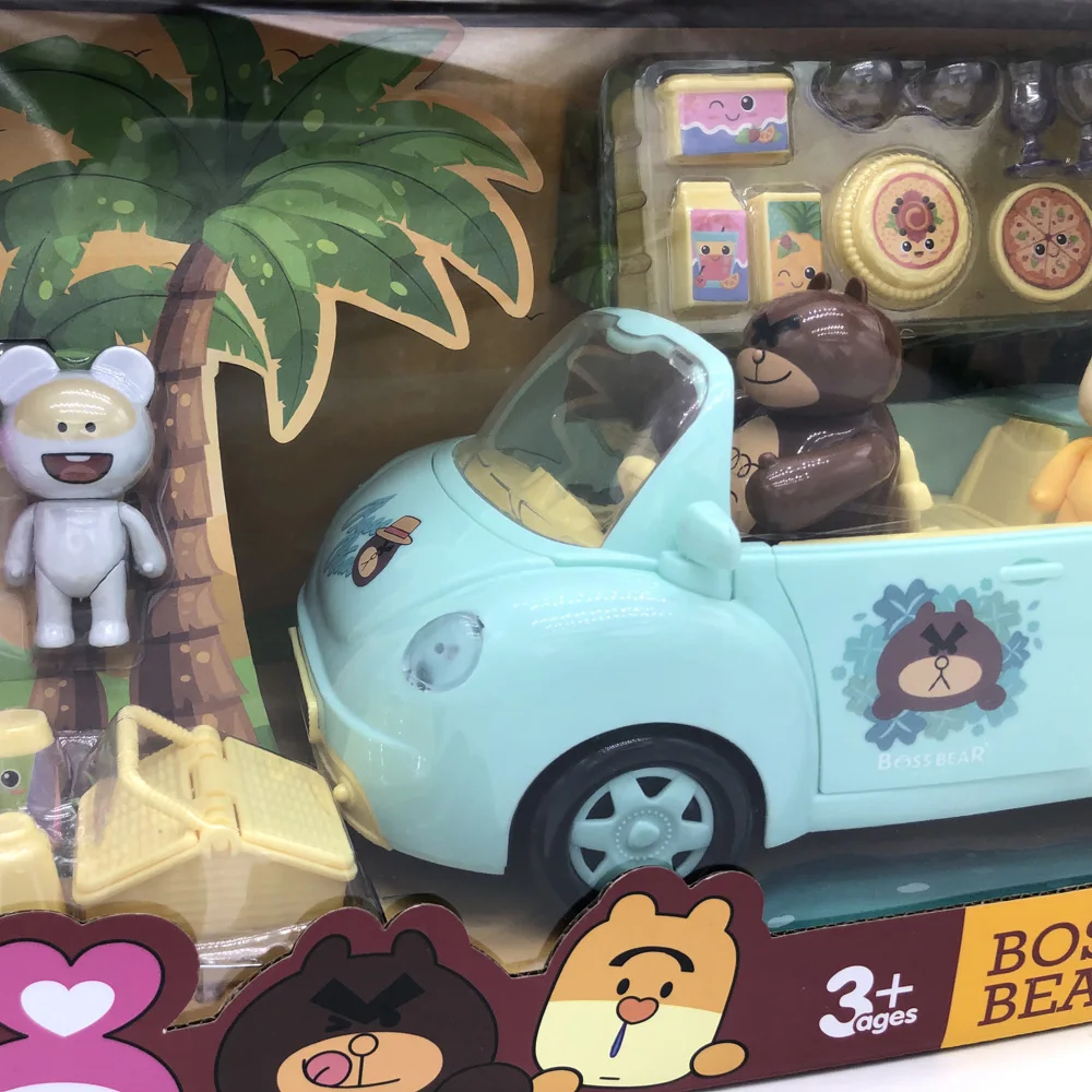 Creative Pretend Picnic Basket, with a Fancy Car for Roll Play