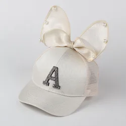 Новая мода Лучшие продажи остроконечная Кепка прикольное платье с большим бантом, детская бейсбольная кепка, шапка