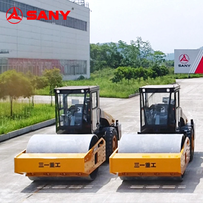 SSR120C-10 SANY 12-тонный одинарный Вибрационный каток для дорожного покрытия жилых помещений