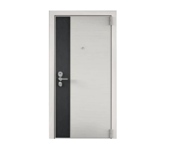 Modern stainless steel decoration frame composite shutter PVC coating entrance door ULTIMATUM NEXT