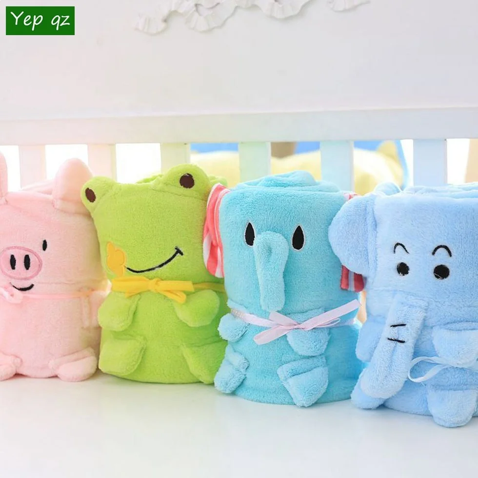 
Wholesale 2019 new stylish portable quilt for children custom animal baby blanket pillow cartoon 